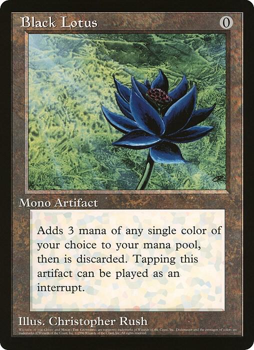 Black Lotus (Scrye Magazine) card from Oversize Cards