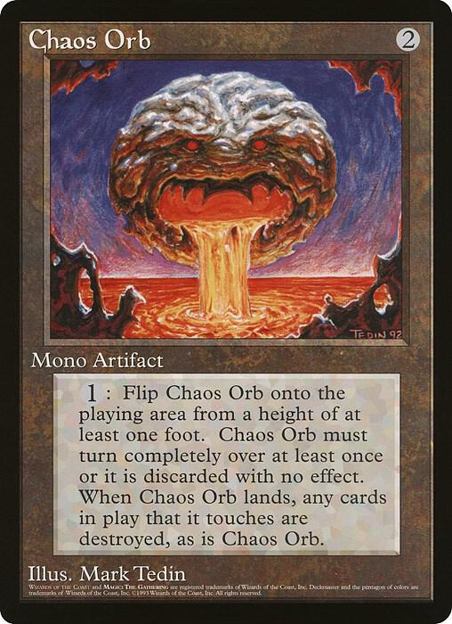 Chaos Orb (InQuest Magazine) card from Oversize Cards