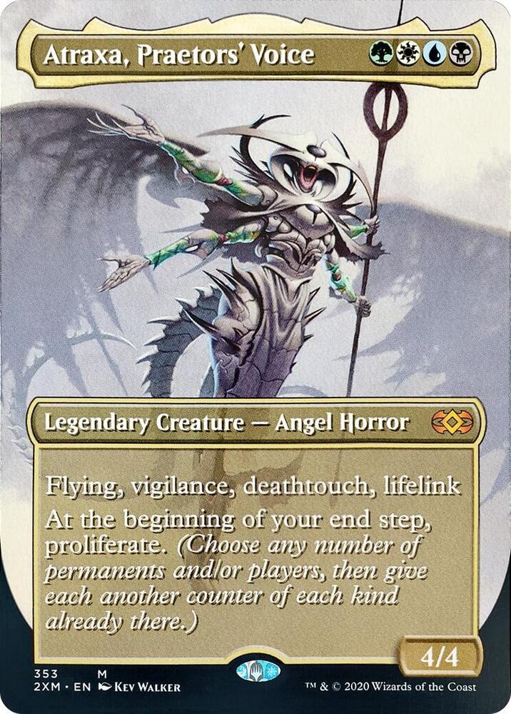 Atraxa, Praetors' Voice (Borderless) 353 card from Double Masters