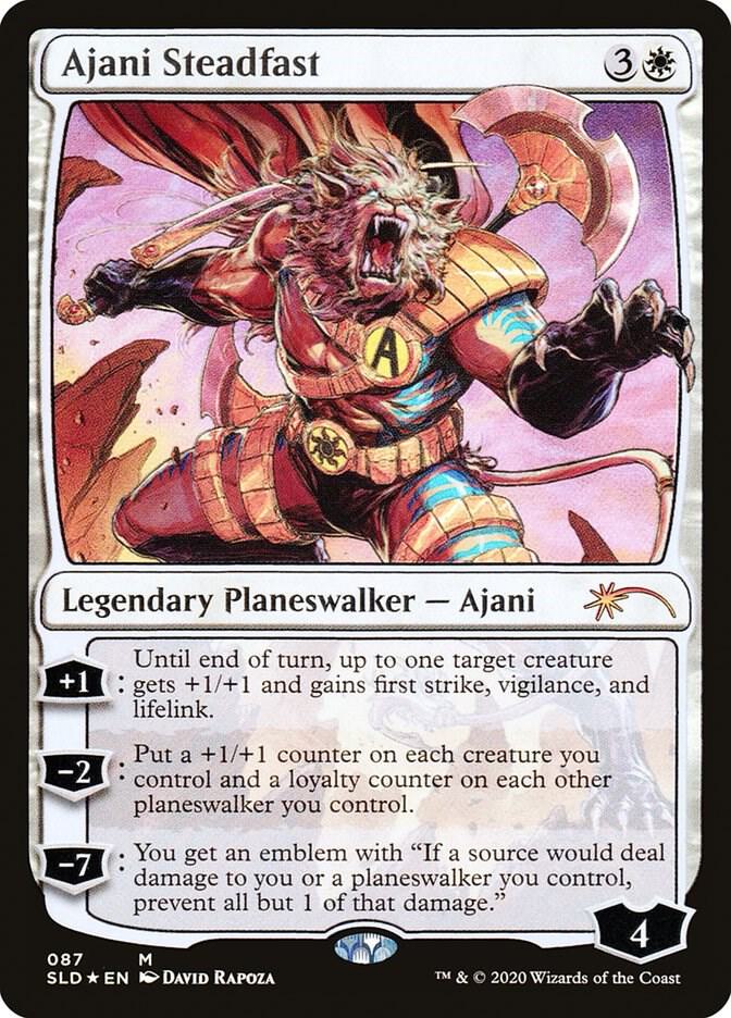 Ajani Steadfast 87 card from Secret Lair Drop Series