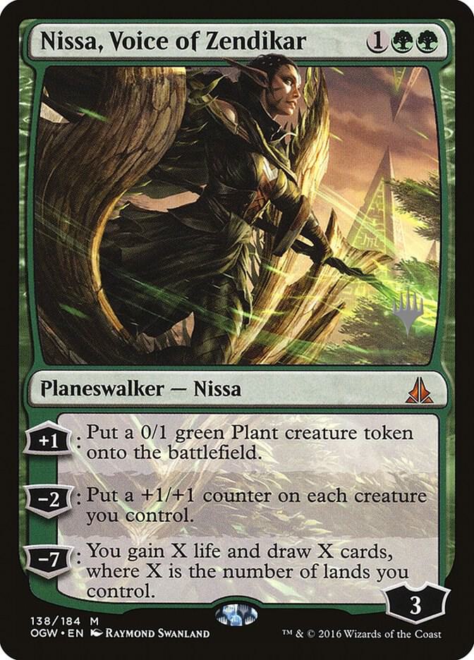 Nissa, Voice of Zendikar 138 card from Promo Pack: Ikoria