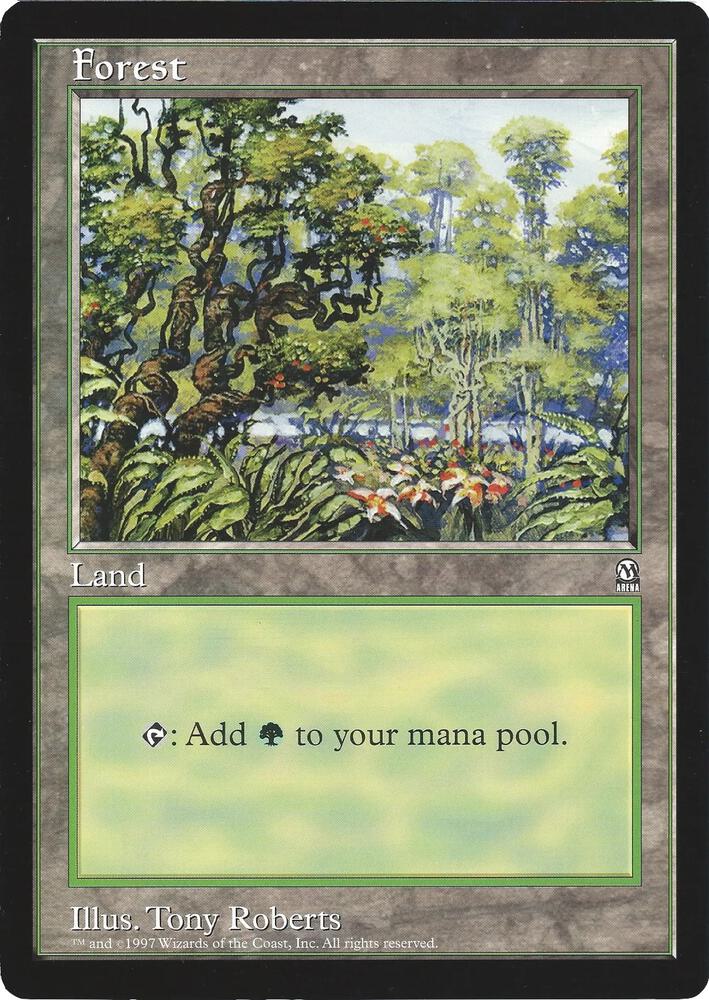 Forest (Arena League) card from Oversize Cards