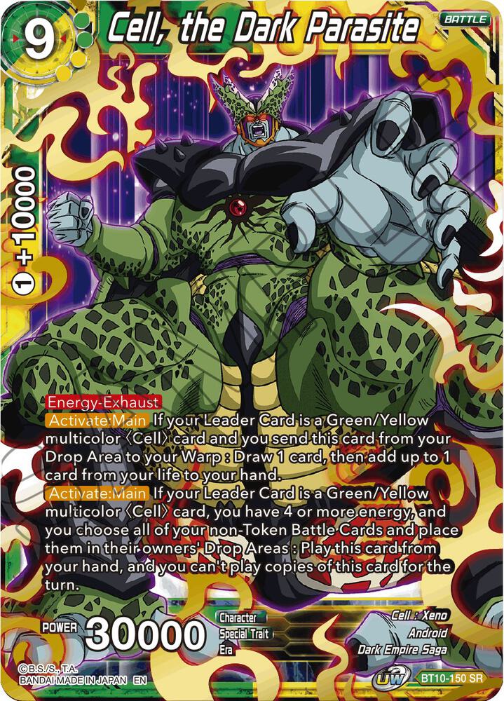 Cell, the Dark Parasite BT10-150 card from Rise of the Unison Warrior