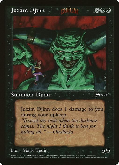 Juzam Djinn (Arena League) card from Oversize Cards