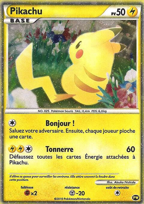 Pikachu (French) PW 7 card from Pikachu World Collection Promos