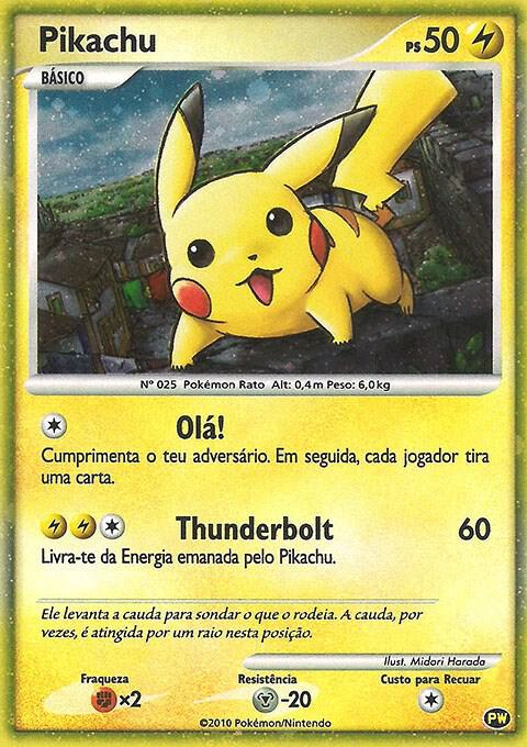 Pikachu (Portuguese) PW 9 card from Pikachu World Collection Promos