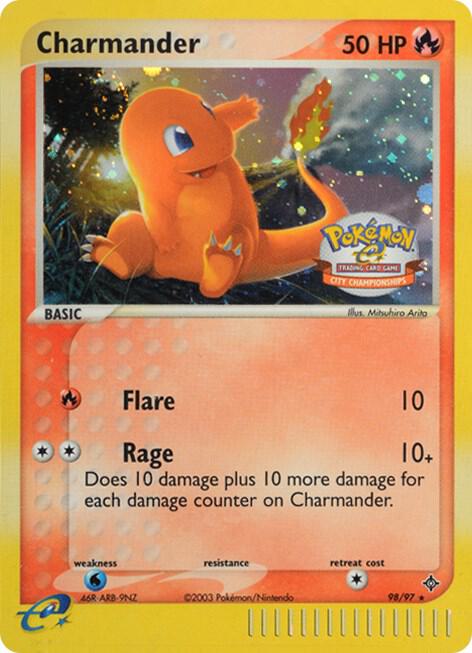 Charmander - 98/97 (City Championships) 098/097 card from League & Championship Cards