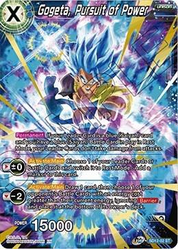 Gogeta, Pursuit of Power (Gold Stamped) SD12-02 card from Rise of the Unison Warrior