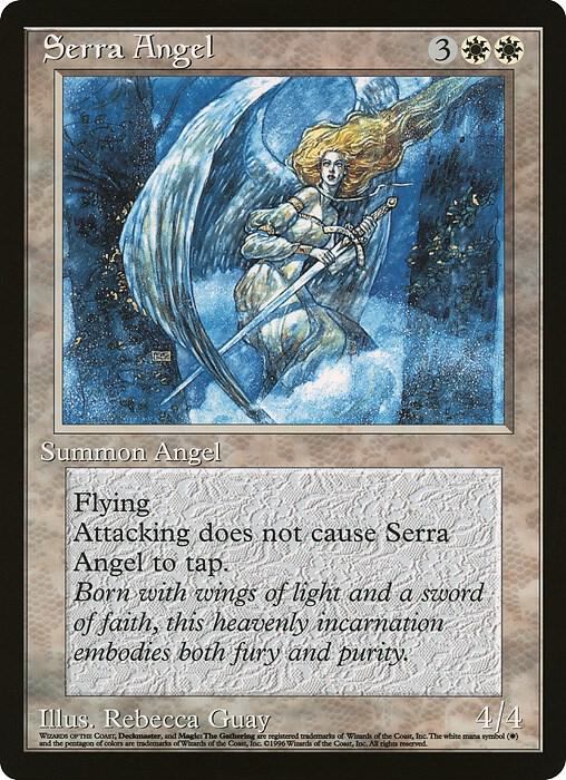 Serra Angel (Comic Insert) card from Oversize Cards