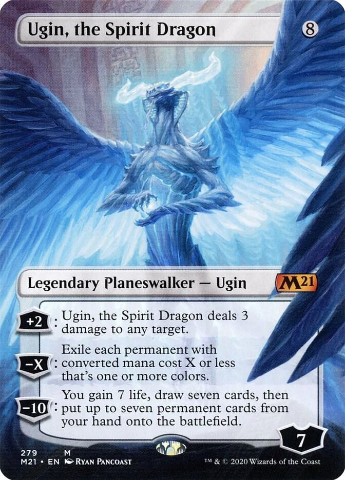 Ugin, the Spirit Dragon (Borderless) 279 card from Core Set 2021