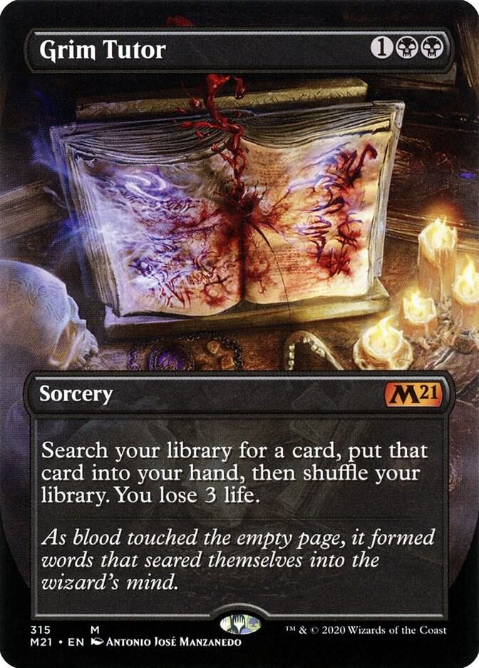 Grim Tutor (Alternate Art) 315 card from Core Set 2021