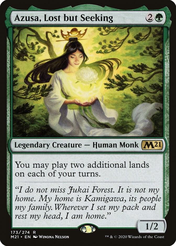 Azusa, Lost but Seeking 173 card from Core Set 2021