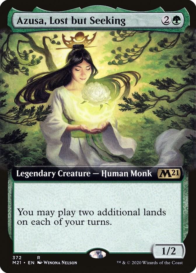 Azusa, Lost but Seeking (Extended Art) 372 card from Core Set 2021