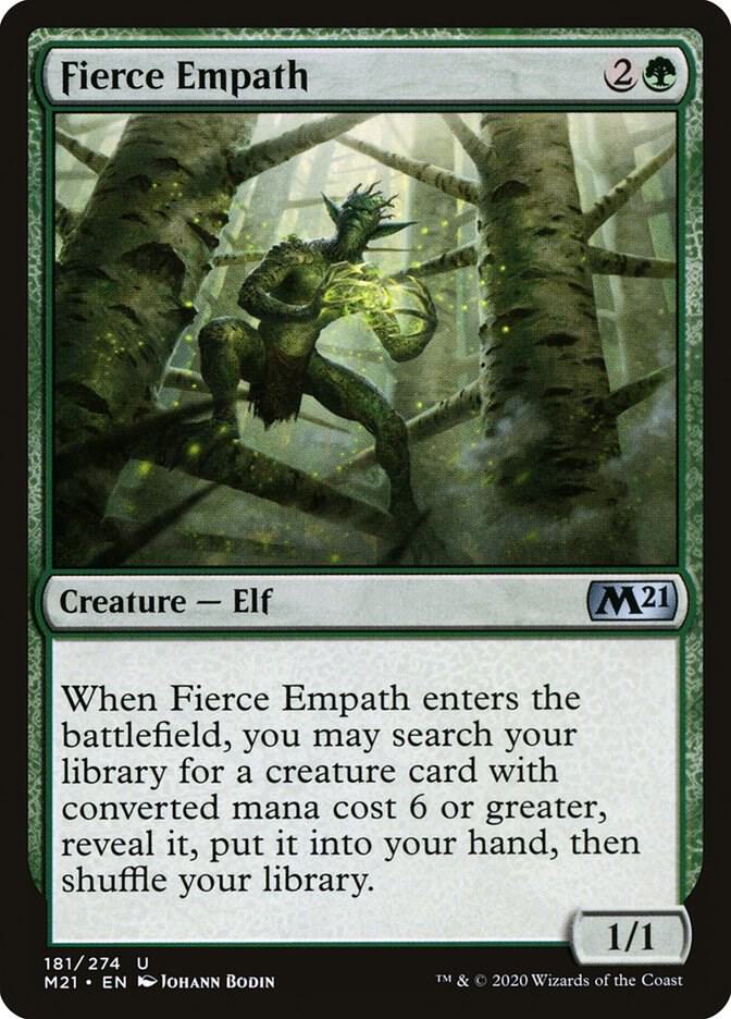 Fierce Empath 181 card from Core Set 2021