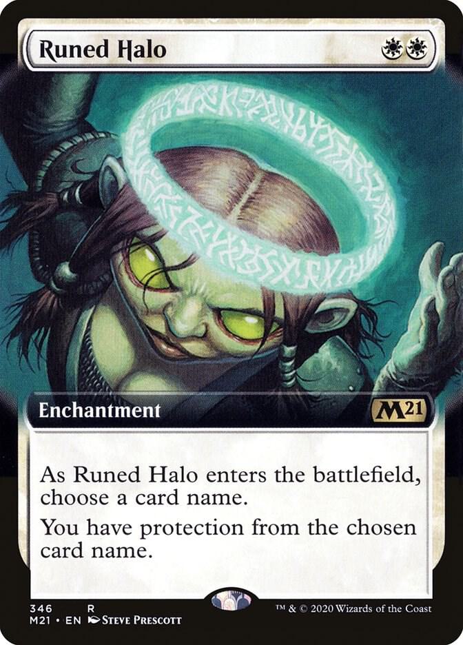 Runed Halo (Extended Art) 346 card from Core Set 2021