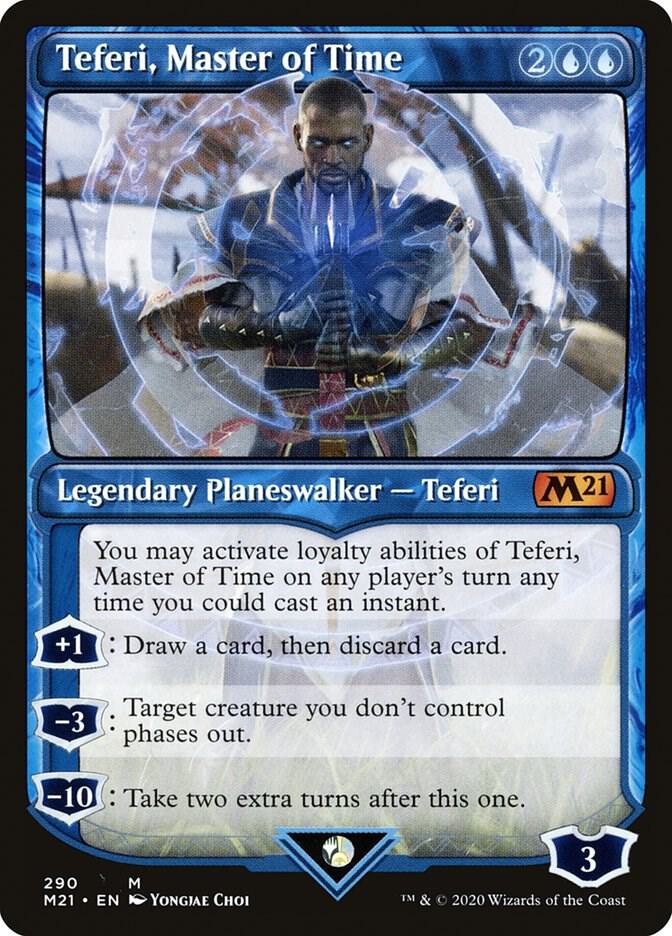 Teferi, Master of Time (Showcase) 290 card from Core Set 2021