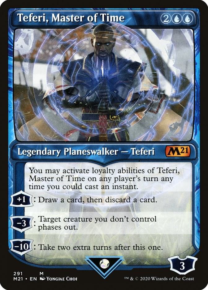 Teferi, Master of Time (Showcase) 291 card from Core Set 2021