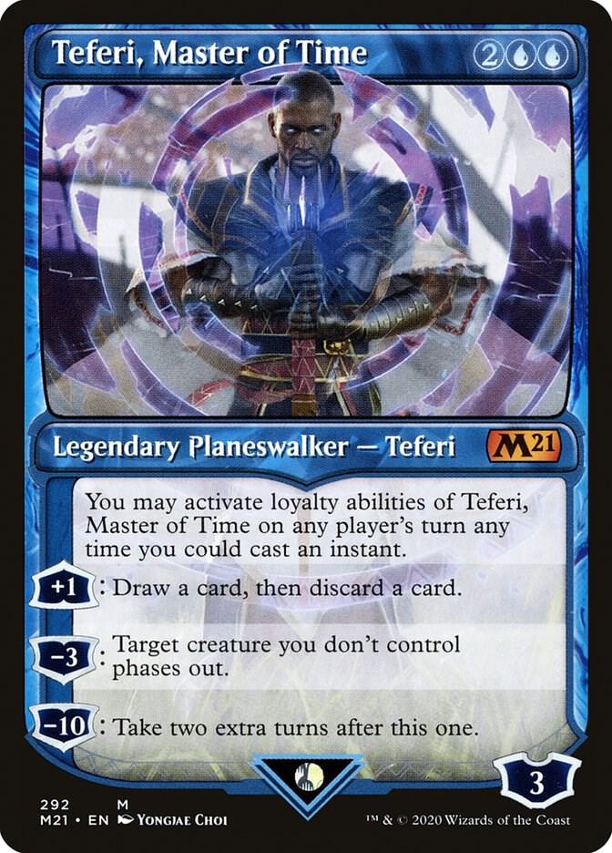 Teferi, Master of Time (Showcase) 292 card from Core Set 2021