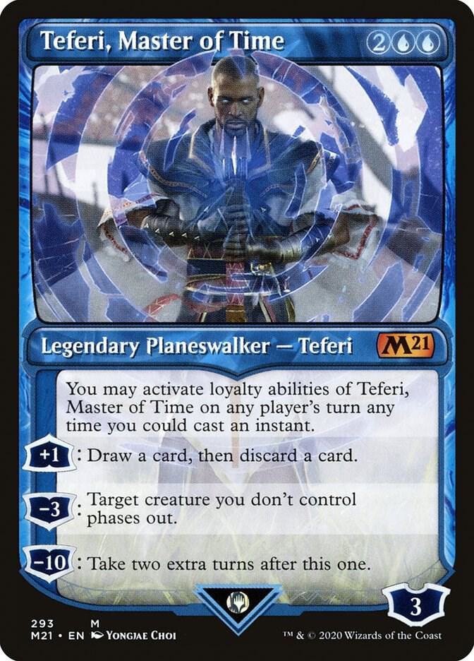 Teferi, Master of Time (Showcase) 293 card from Core Set 2021