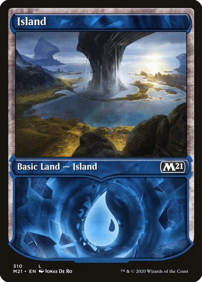 Island (Showcase) 310 card from Core Set 2021