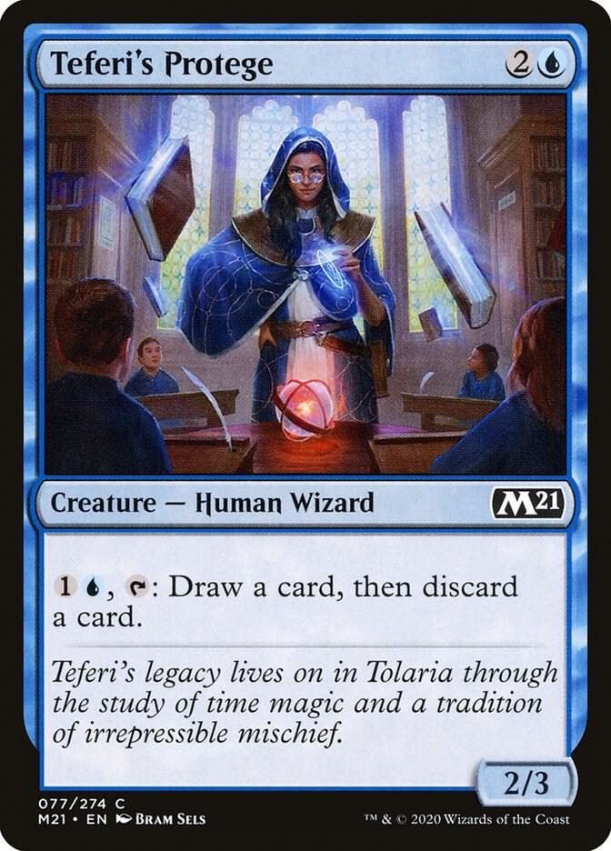 Teferi's Protege 77 card from Core Set 2021
