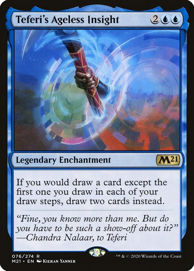 Teferi's Ageless Insight 76 card from Core Set 2021