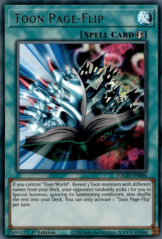 Toon Page-Flip TOCH-EN004 card from Toon Chaos