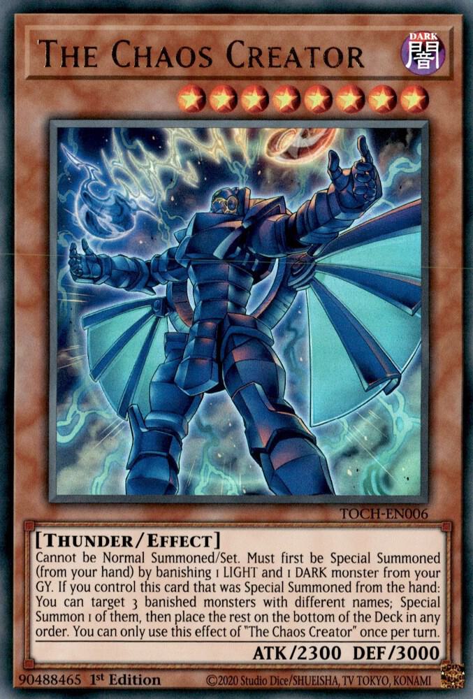 The Chaos Creator TOCH-EN006 card from Toon Chaos