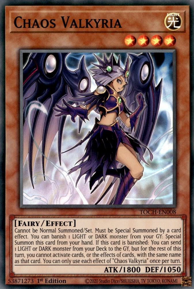 Chaos Valkyria TOCH-EN008 card from Toon Chaos