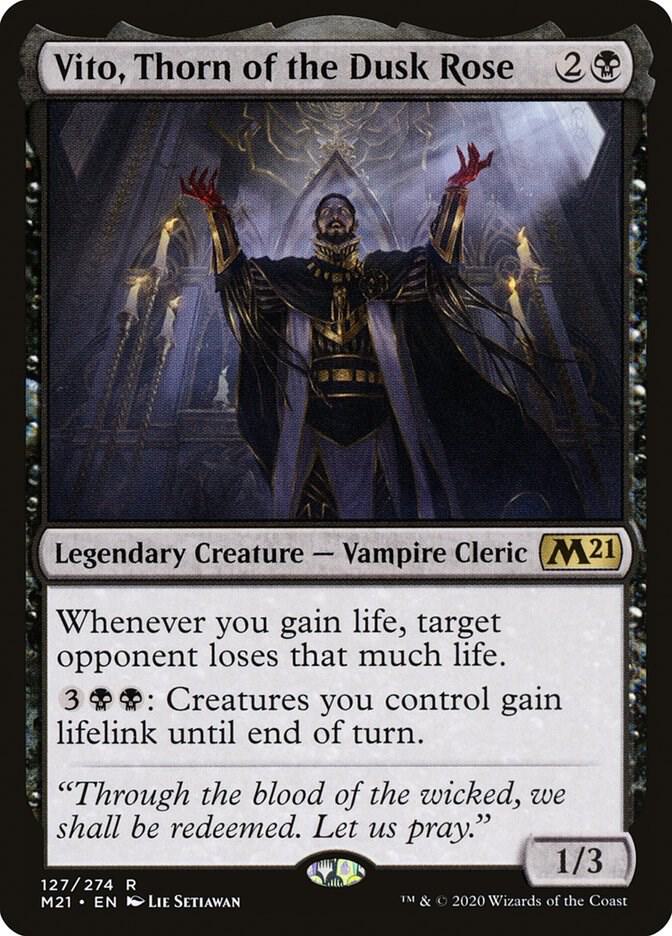 Vito, Thorn of the Dusk Rose 127 card from Core Set 2021