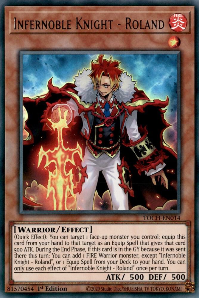 Infernoble Knight - Roland TOCH-EN014 card from Toon Chaos