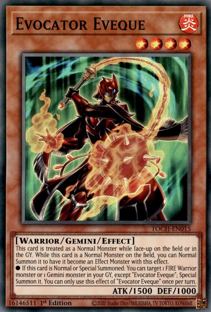Evocator Eveque TOCH-EN015 card from Toon Chaos