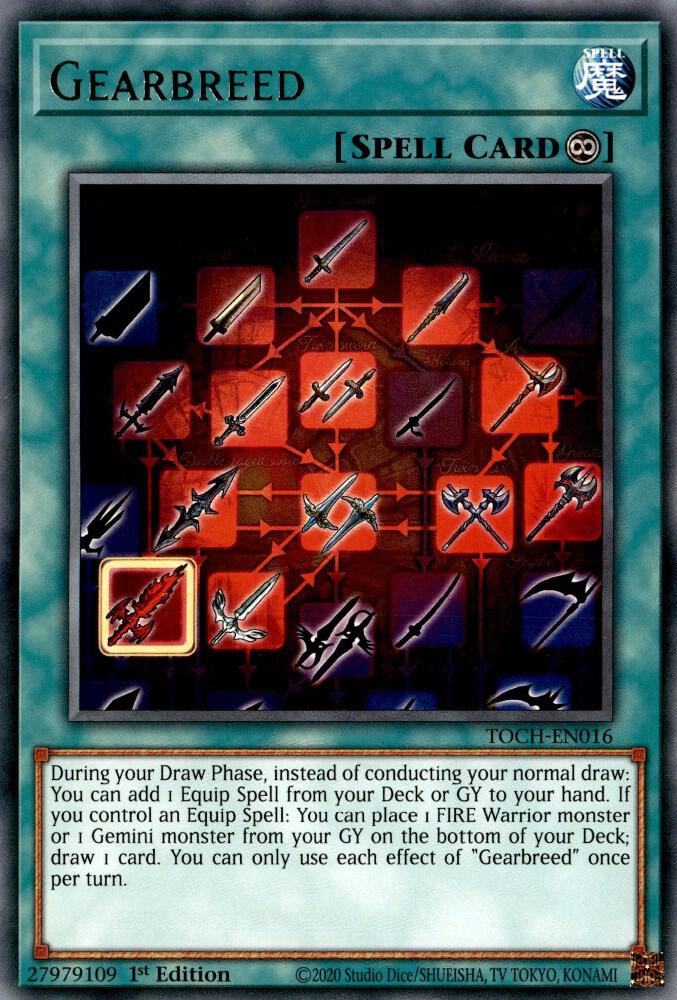 Gearbreed TOCH-EN016 card from Toon Chaos