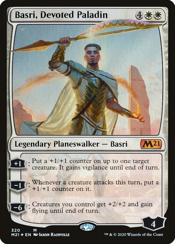Basri, Devoted Paladin 320 card from Core Set 2021