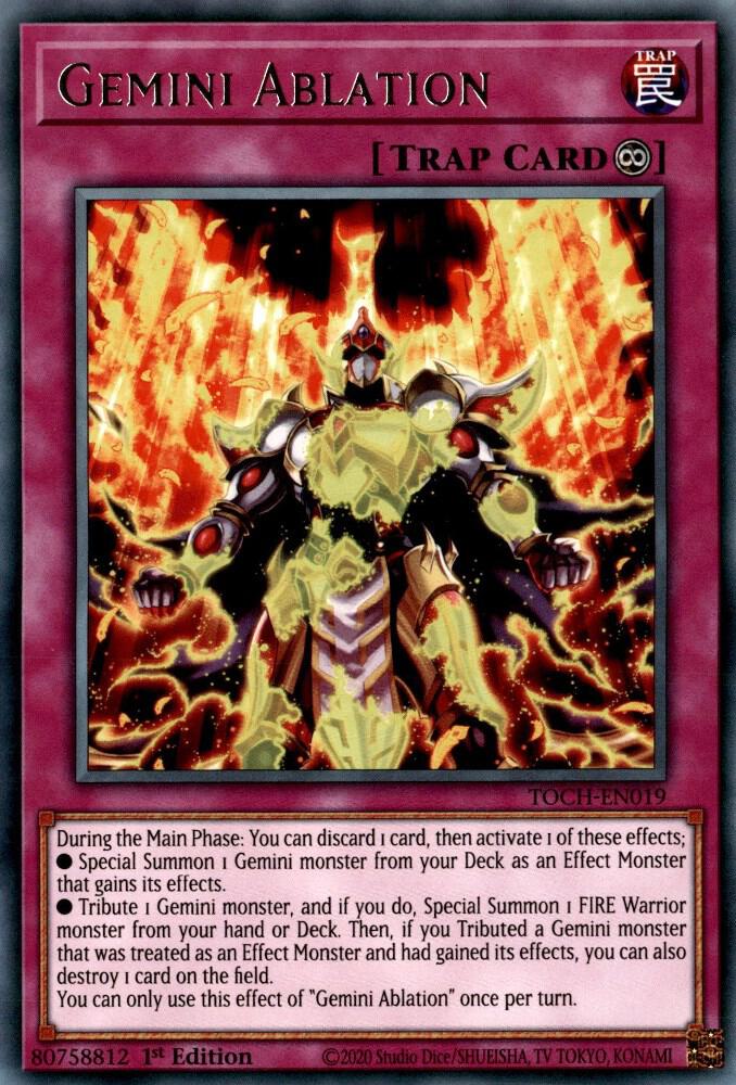Gemini Ablation TOCH-EN019 card from Toon Chaos