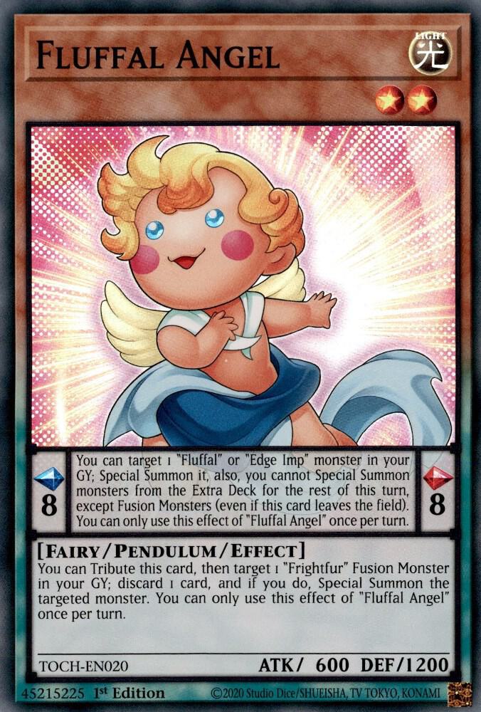 Fluffal Angel TOCH-EN020 card from Toon Chaos