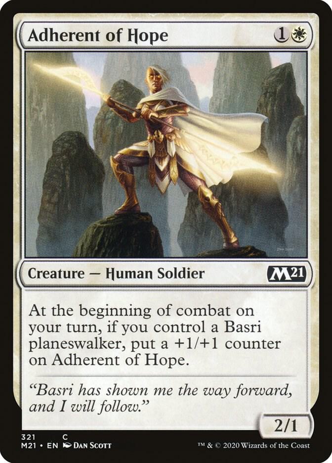 Adherent of Hope 321 card from Core Set 2021
