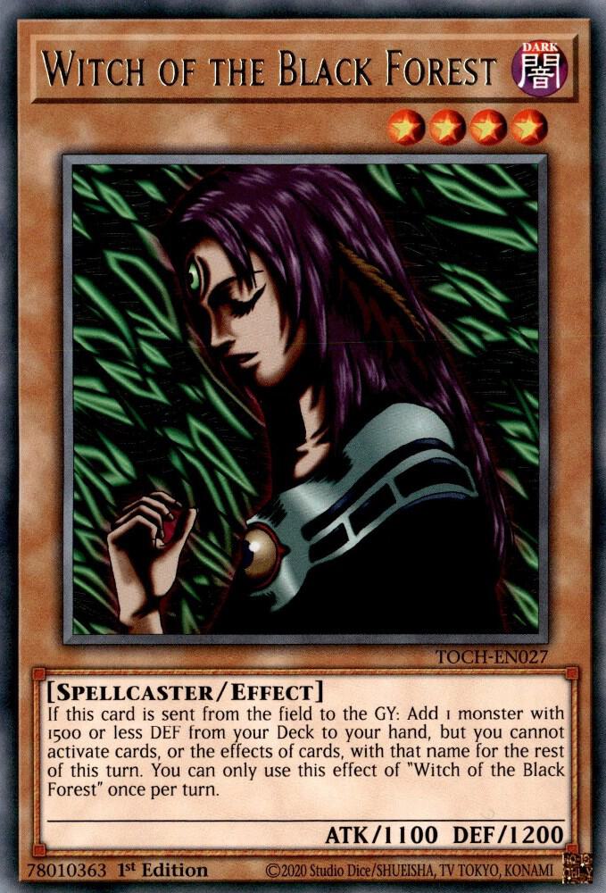 Witch of the Black Forest TOCH-EN027 card from Toon Chaos