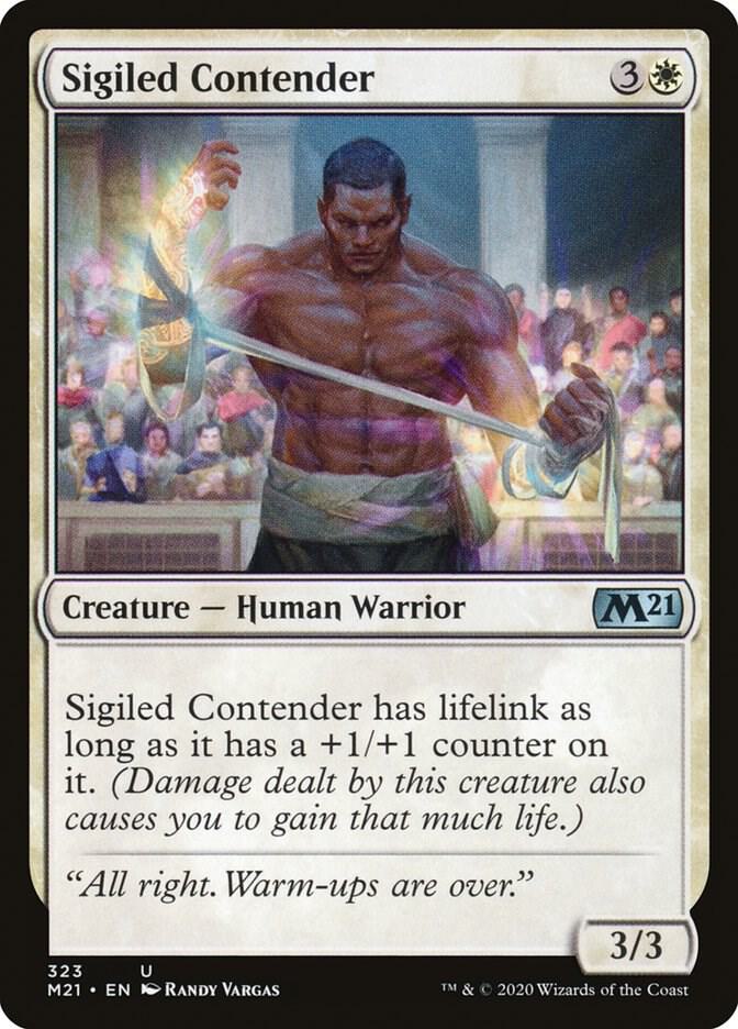 Sigiled Contender 323 card from Core Set 2021