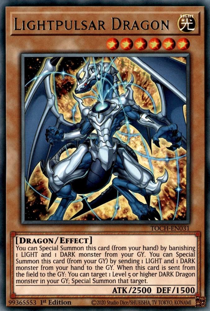 Lightpulsar Dragon TOCH-EN031 card from Toon Chaos
