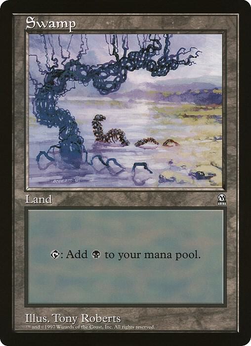 Swamp (Arena League) card from Oversize Cards