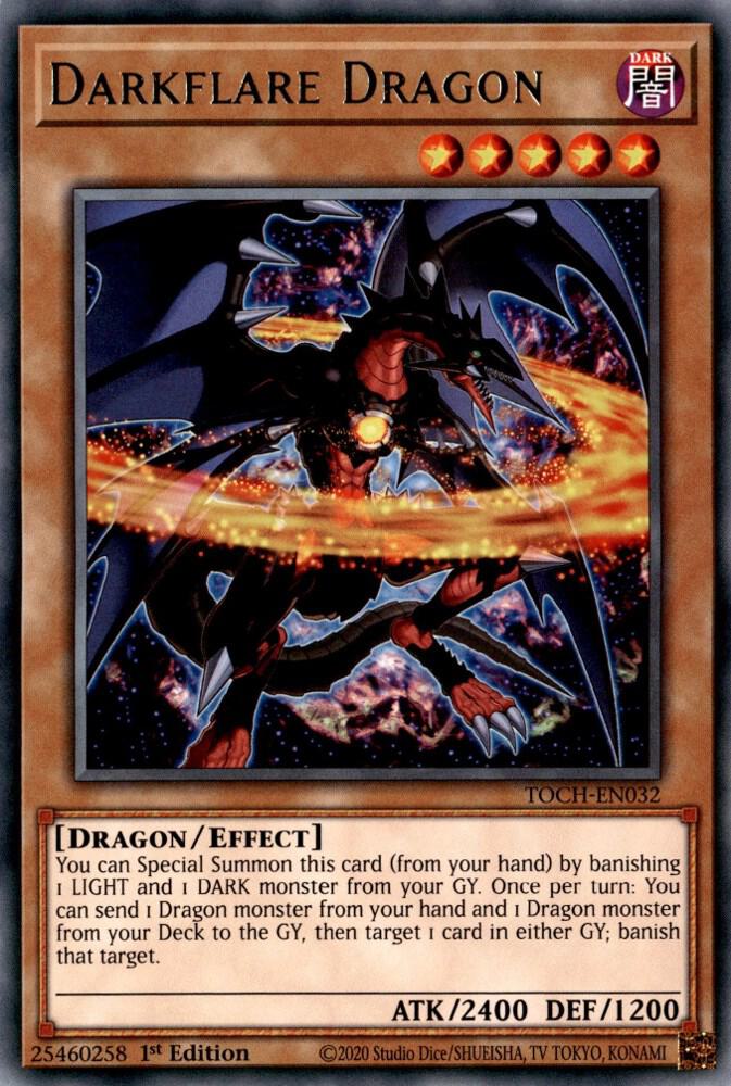 Darkflare Dragon TOCH-EN032 card from Toon Chaos