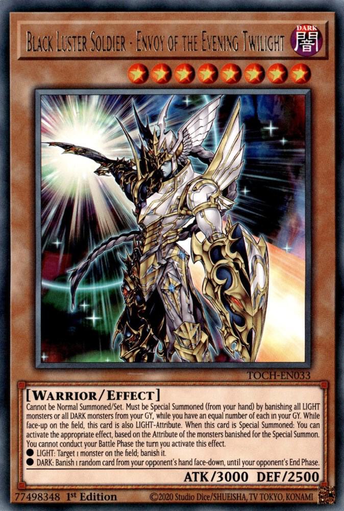 Black Luster Soldier - Envoy of the Evening Twilight TOCH-EN033 card from Toon Chaos