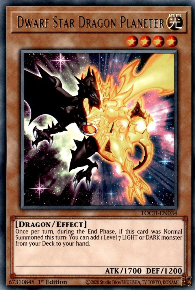 Dwarf Star Dragon Planeter TOCH-EN034 card from Toon Chaos