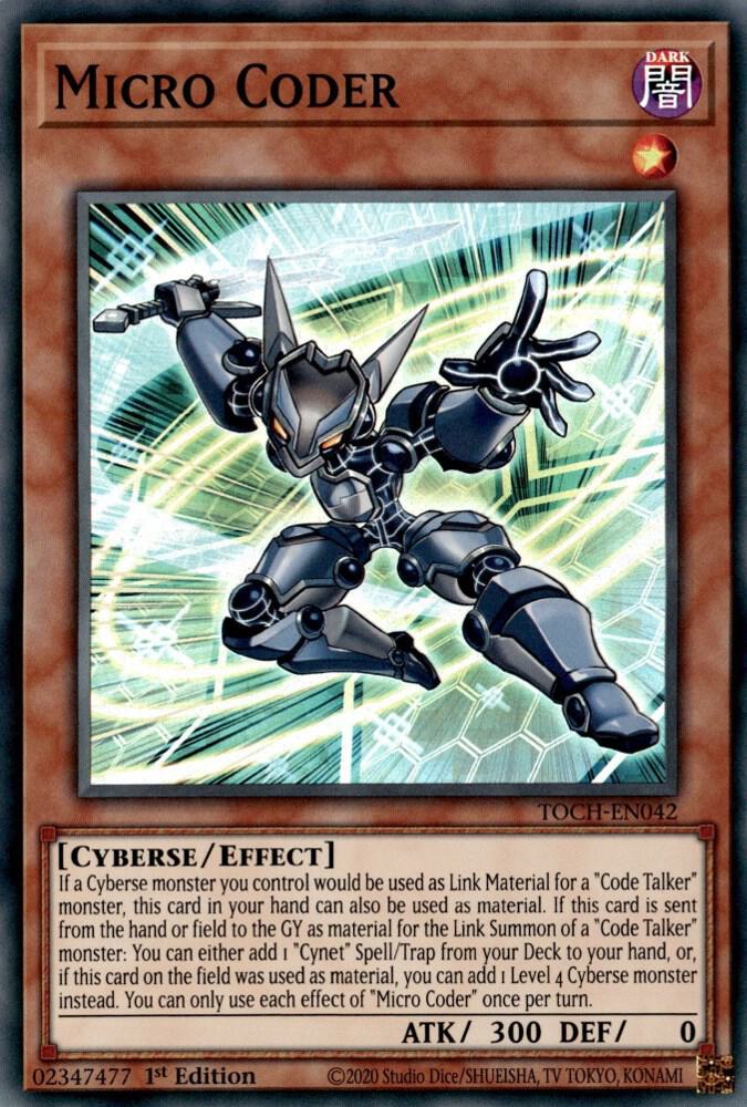 Micro Coder TOCH-EN042 card from Toon Chaos