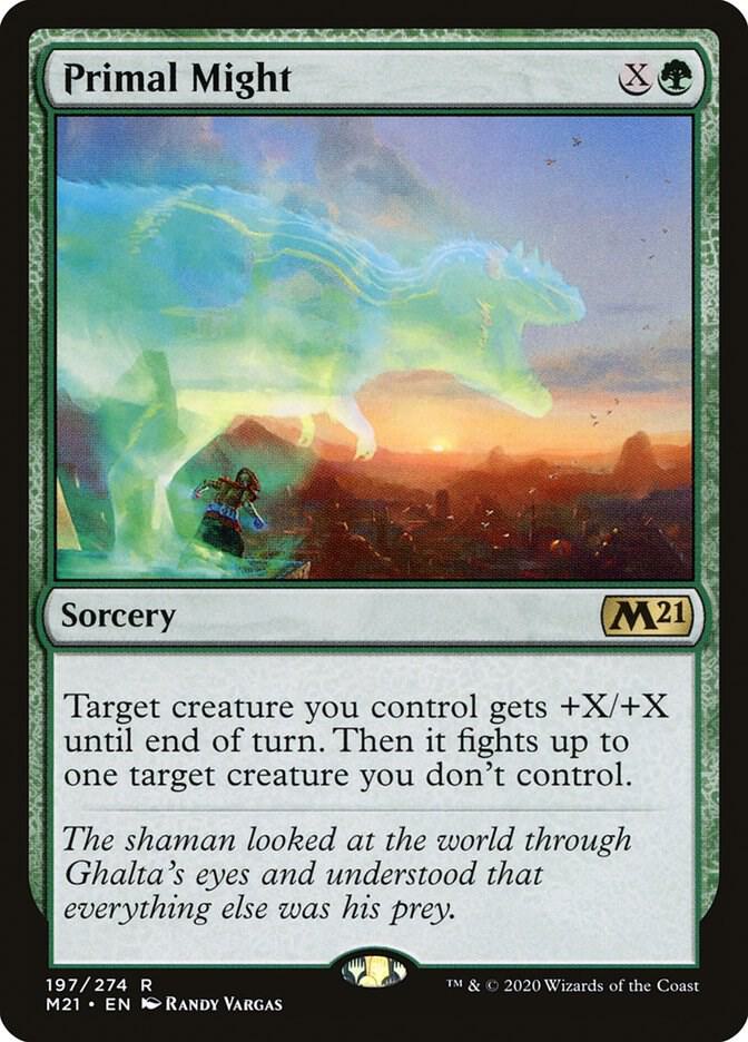 Primal Might 197 card from Core Set 2021