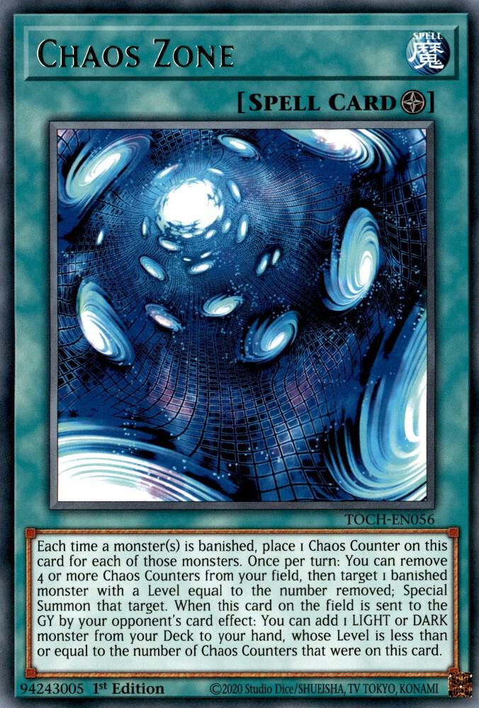 Chaos Zone TOCH-EN056 card from Toon Chaos