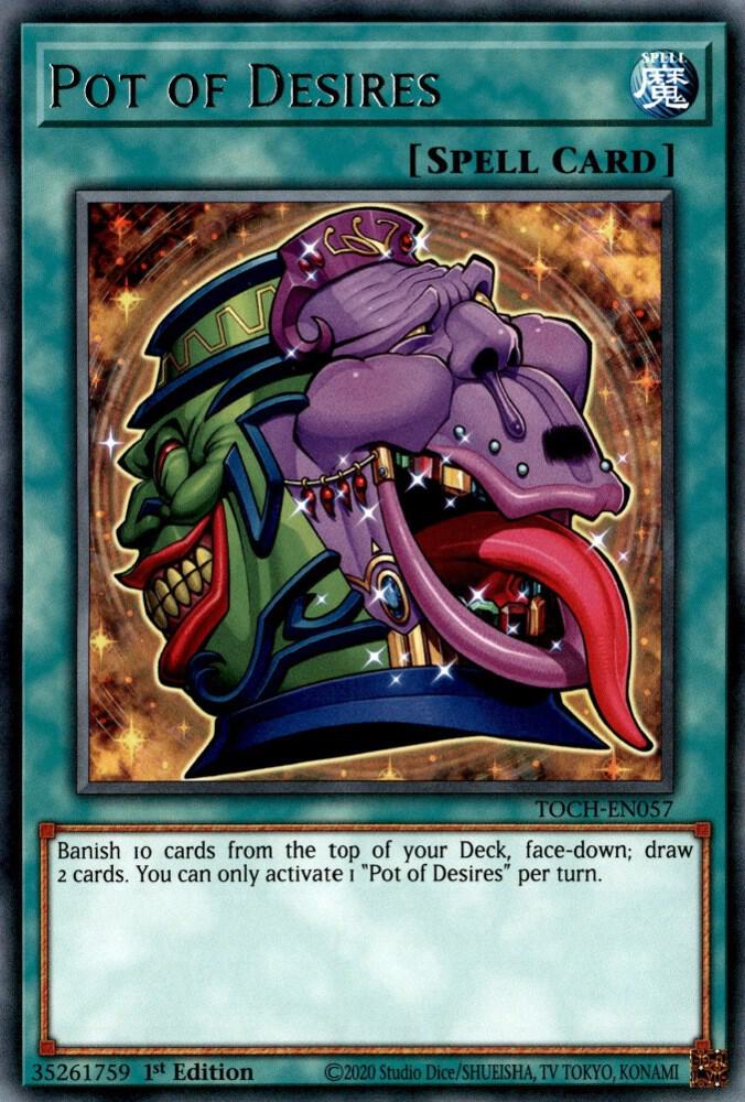 Pot of Desires TOCH-EN057 card from Toon Chaos