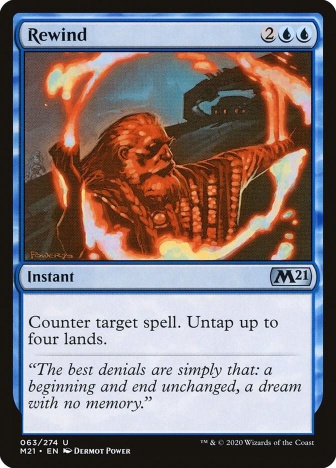 Rewind 63 card from Core Set 2021