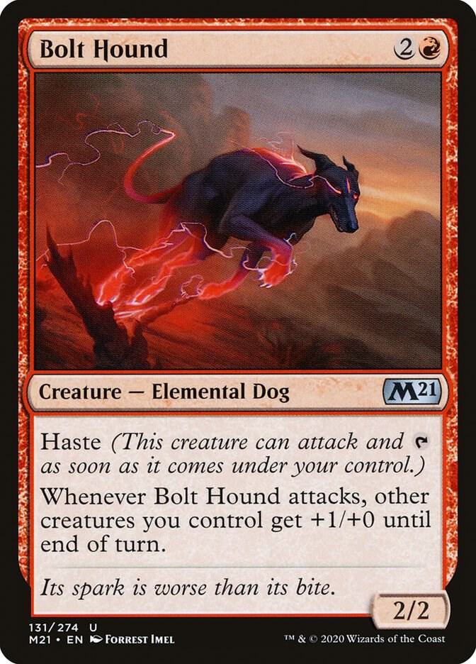 Bolt Hound 131 card from Core Set 2021
